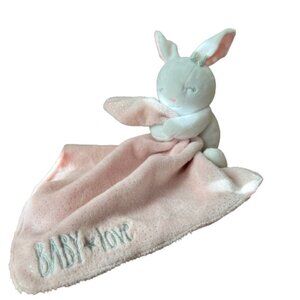 Baby Starters Bunny Security Lovey Blanket Plush 11" X 11" Cuddly Stuffed Animal